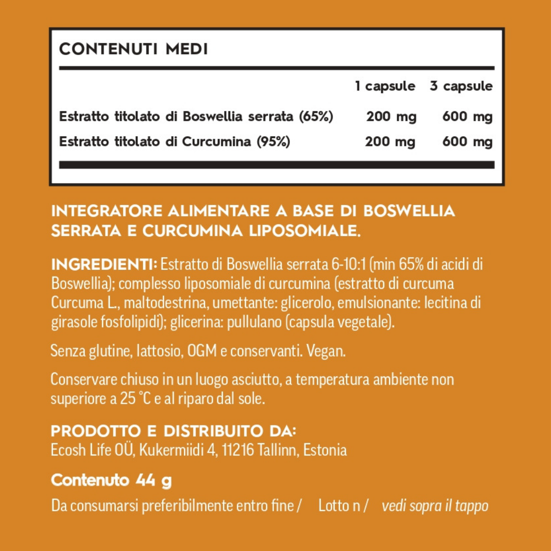 Boswellia + Curcumina Liposomiale